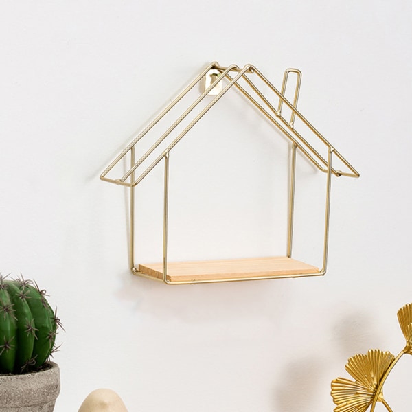 Multifunktion Nordic Light Lyx Vindjärn Geometrisk Väggdekoration För Hem Vardagsrum Round Ironwork Garland Pendant