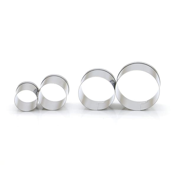 Cake Cookie Mould Cutter Rund Cirkel Form Rostfritt Stål DIY Fondant Form Form
