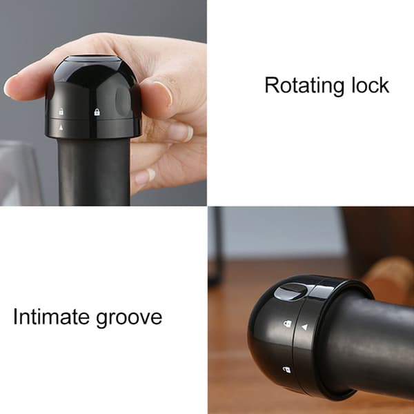 ABS-förseglad vinöl champagnepropp Läcksäker försegling cap Håll fräsch propp köksbartillbehör Wine Stopper