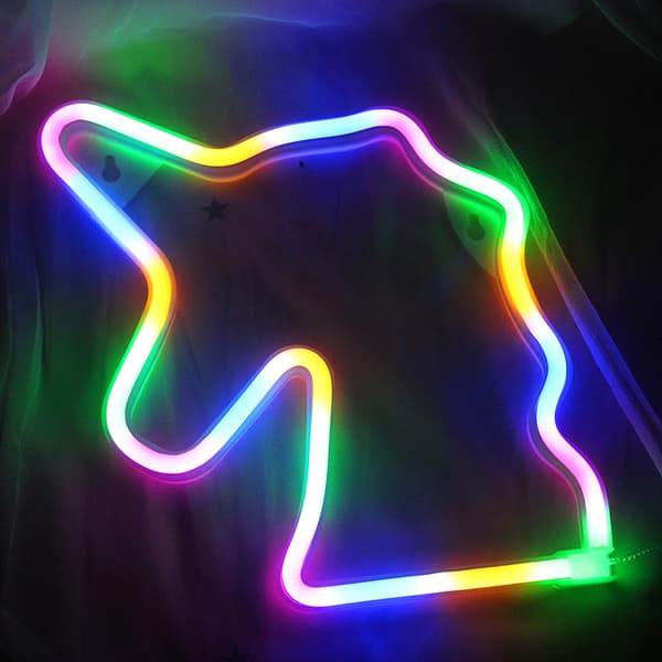 Unicorn Neonskyltar Special LED Nattljus Väggdekor Batteri Drivs För Hem Sovrum Bar Multicolour