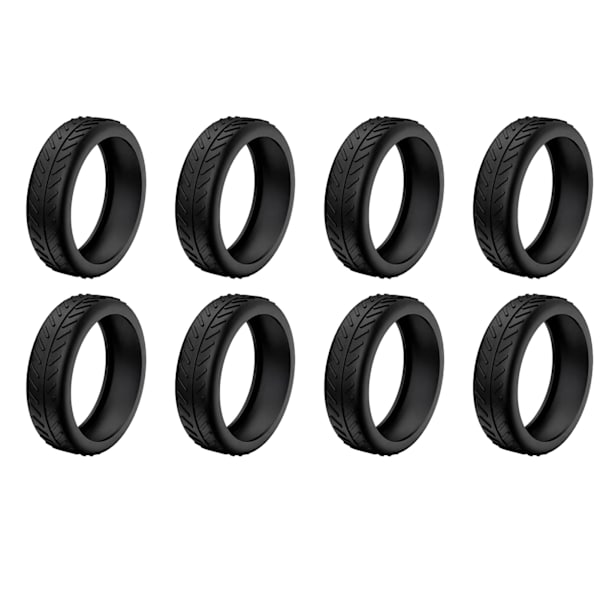1/4/8 st Bagage Resväska Cover Dämpar bullerreducerande Cover För de flesta 8-spinnarhjul Bagage Black 8pcs