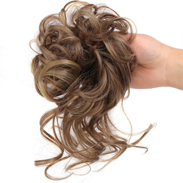 Kvinnors stökiga hårbulle Scrunchies Charmiga snygga hårförlängningar för dagligt bruk AM41 12H24