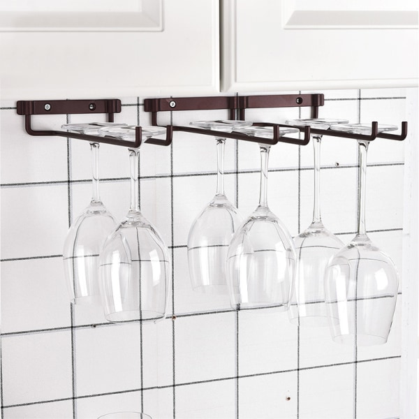 Vinglashållare Under skåpet Vinglashållare Bekvämt hängande Stemware Hållare för kök