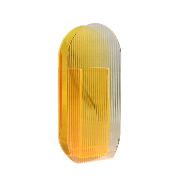 Blomvas färgglad modern samtida design blommig behållare dekoration för hemmakontoret Yellow