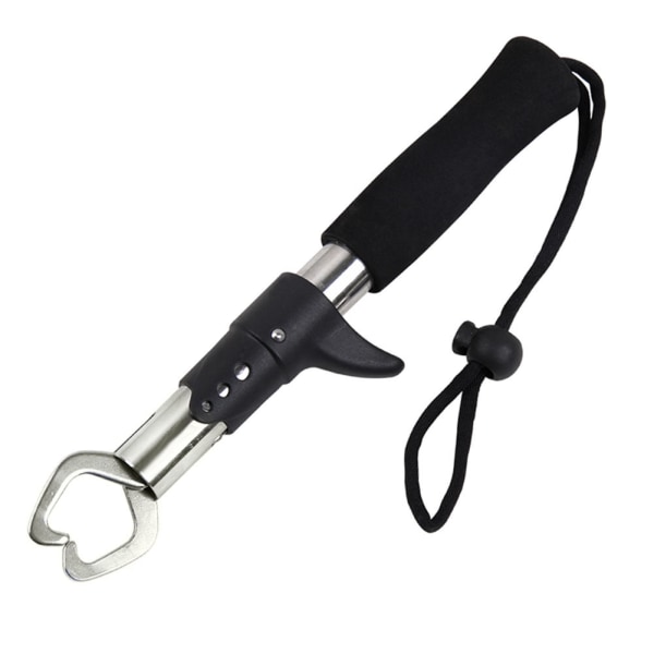 Fish Clamp Control Rostfritt stål Fishing Lip Grip Hållare Grabber Tång Med Vikt Skala Verktyg Long Handle