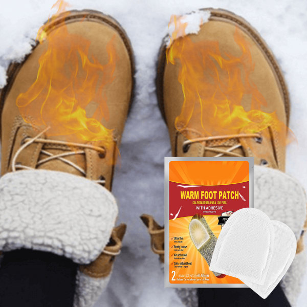 Portable Warm Foot Patch Självuppvärmande innersula Paste Multipurpose Body Foot Warmer 10 Pcs