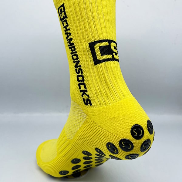 Halkskyddande strumpor med högt rör för vuxna svettabsorberande sockor som andas för fotboll fotboll Red 5 Pairs