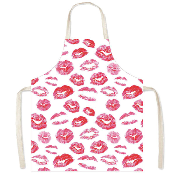 Köksförkläde Printed matlagningsförkläde Modern modekock som bär för hushållsrestaurang DIY 3 75*65CM