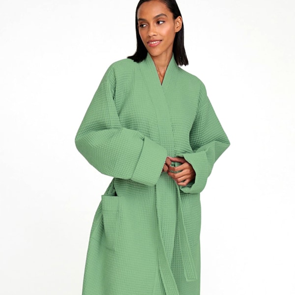 Enkel nattlinne för kvinnor Elegant Bekväm pyjamas för hemmets sovrum Green S