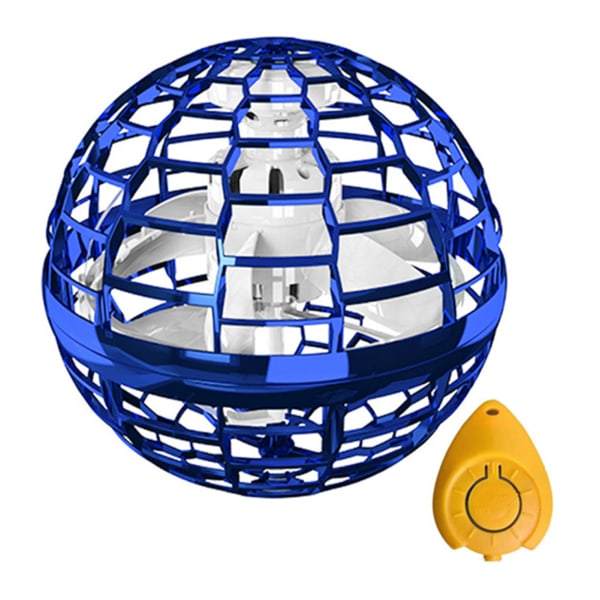 Cyclotron Suspension Ball Med Fjärrkontroll Bärbar Lättmanövrerad Flying Balls Present för födelsedag Xmas Blue