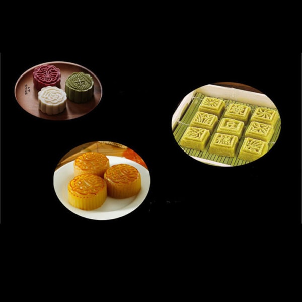 Handpressande Mooncake-schabloner Multifunktions-återanvändbar gör-det-själv-kakskärare Praktisk pryl för köksbakning D