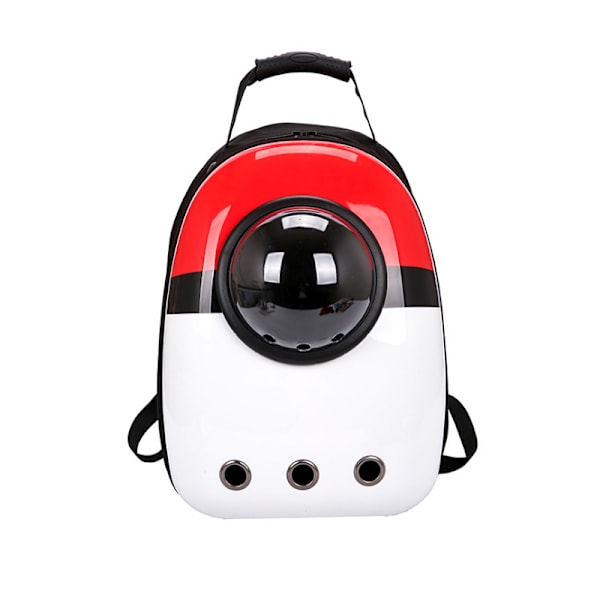 Space Capsule Pet Carrier Ryggsäck Vattentät för katt liten hund Red Dogs