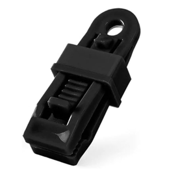 Justerbart kraftigt låsgrepp för presenning och skärmar Tyg Stark vindtät markisklämma för utomhusbruk Black