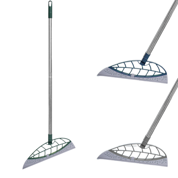 Multifunktionell Magic Broom Infällbar golvsopare för fönsterputs av glas Gray