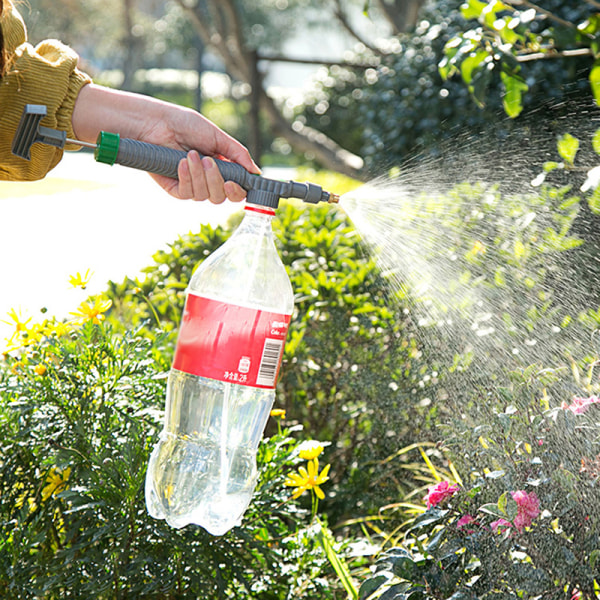 Justera Trolley Gun Munstycke Sprinkler Lantbruksmanual Spraybevattningshuvud Högtrycksmunstycke Spray Trädgård Atomizing Sprinkle White