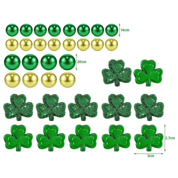 Trefoil Pearl Vase Fillers Of Saint-Patrick Festival Delikat Flytande Vas Dekorationer För Festival No hydrogel