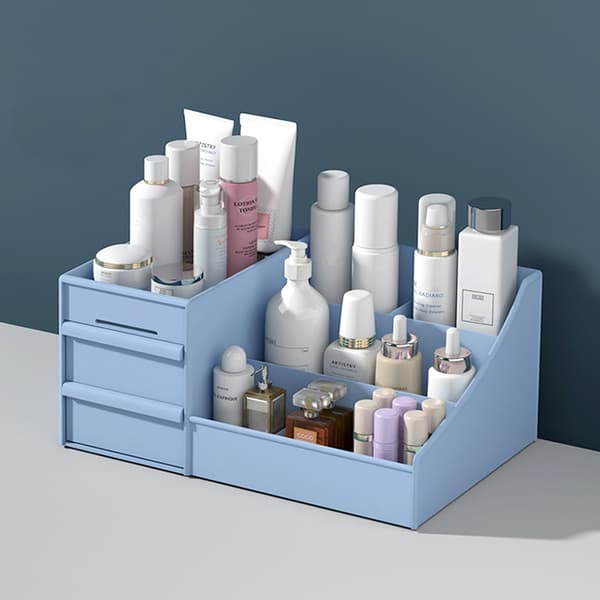 Kommode av organizer Multifunktionsbord kosmetisk förvaringslåda för organizer Matcha Green