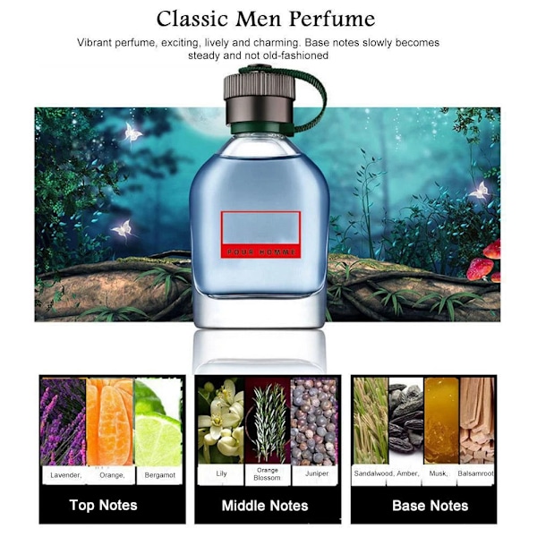 Herrar Parfym Cologne Set Uppfriskande Långvarig Lätt Doft Set För Dejting Present A