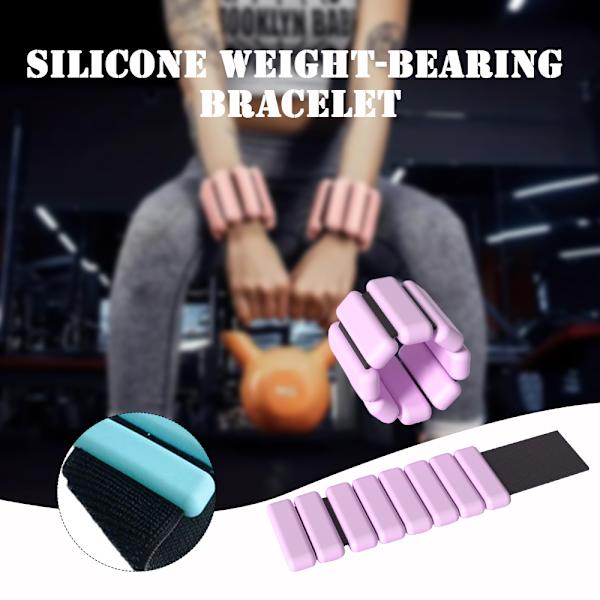 Handled Ankelvikter Armband för kvinnor män Justerbara Slitstarkt viktarmband för pilaträning Grey