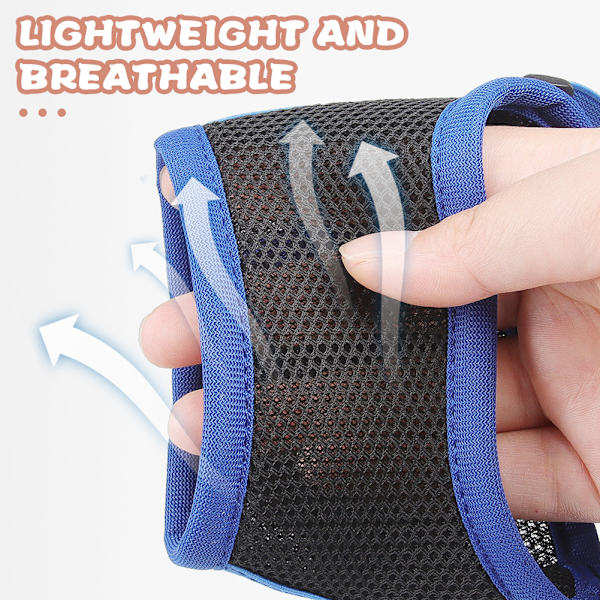 Anti-bite Mesh Nosparti För Hund Justerbart Andas Hund Cover För Utomhus Grey L