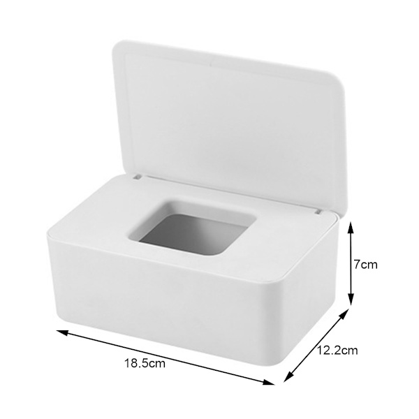 Multifunktionell Mask Box Organizer Förseglad Fuktad Servettlåda För Vardagsrum Kök Grey