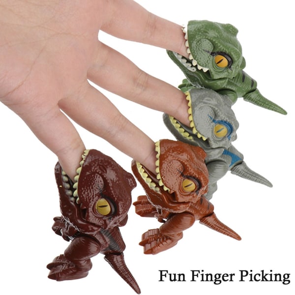 Bitande dinosaurieleksaker Personliga rörliga leksaker Present för födelsedag blue