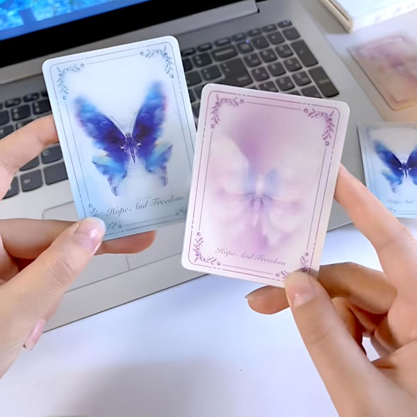 Dynamics 3D Fladdrande Fjärilar Tarot Rolig Nyhet Flygande Fjärilar Gratulationskort För Högtidsfestival Black