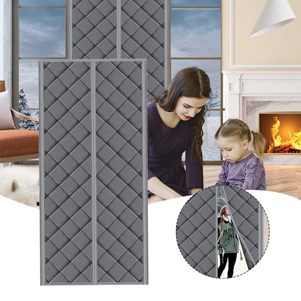 Vinter Sovrum Skiljegardin Vattentät Slitstark Skiljeväggsdörr Duk För Hus 100x210cm