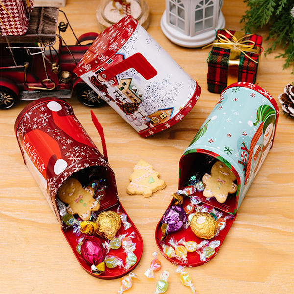 Godis förvaring brevlåda på jul Fashionabla bärbara Sugers låda för vardagsrum q version