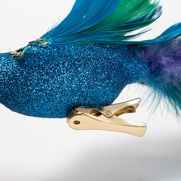 Christmas Simulation Peacock Pendant Long Tail Peacock Xmas Tree Hängande Dekor 2