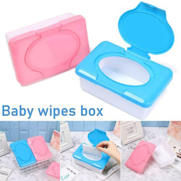 80 Wipe Wet Tissue Box Enkelt att använda Återanvändbart case för förvaring av vävnad Red