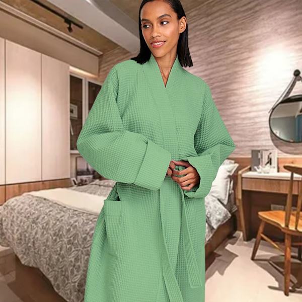 Enkel nattlinne för kvinnor Elegant Bekväm pyjamas för hemmets sovrum Green L