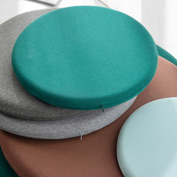 Enkel Sittdyna Rund Bekväm Mjuk Stolsmatta För Hem Och Kontor Light Grey 40cm