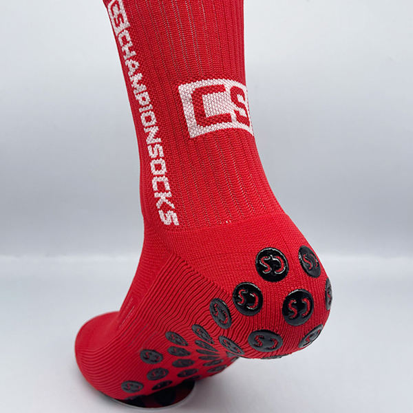 Halkskyddande strumpor med högt rör för vuxna svettabsorberande sockor som andas för fotboll fotboll Yellow 5 Pairs