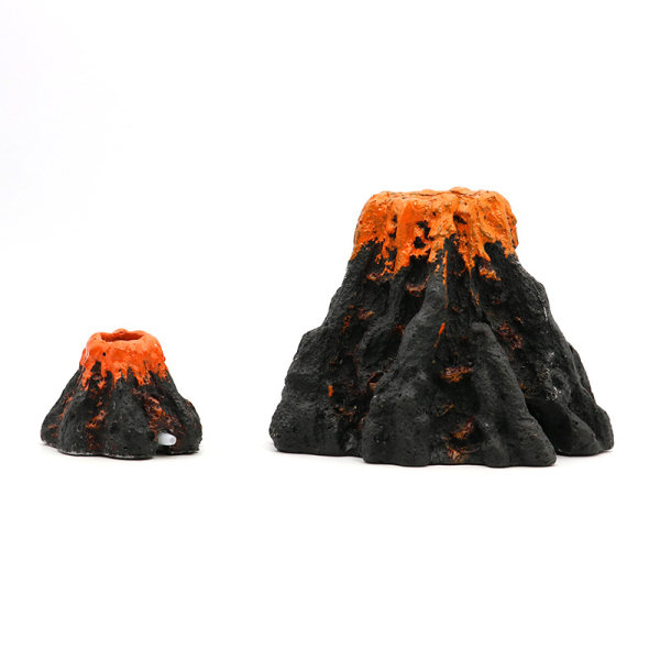 Syrgaspumpar vulkanform prydnad för akvarium luftbubbla sten akvarium dekoration dekor L