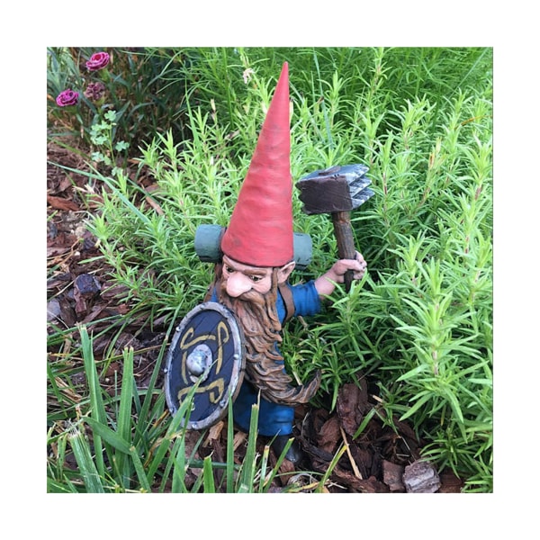 1/4 st Harts Gnome Guard Ornament Dvärg Gnome Staty Utomhus Gnome Figuriner Trädgård Trädgårdsdekor 4PCS