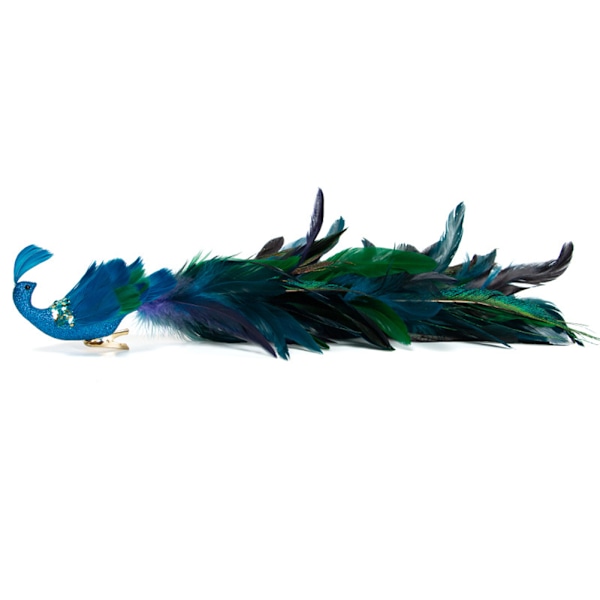 Christmas Simulation Peacock Pendant Long Tail Peacock Xmas Tree Hängande Dekor 1