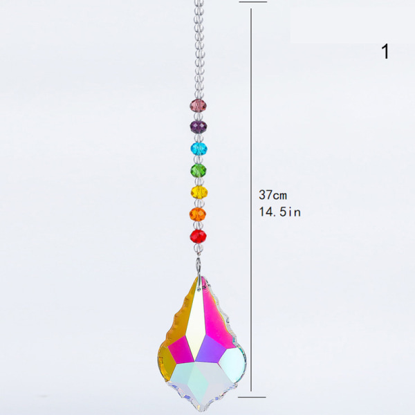 Klassisk Crystal Suncatcher Fönsterhängande Regnbågsmaskin Prismor Sovrumsdekorationer Trädgård Julgransdekoration 3