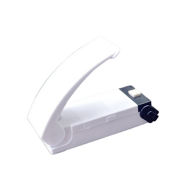 Bärbar Mini Sealer Multipurpose Praktisk Handhållen Heat Bag Sealer för lufttät matförvaring Enkel användning White