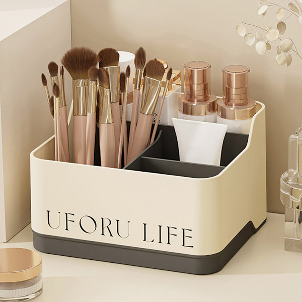 Desktop Organizer Box för diverse Stor kapacitet Efterbehandling Case för vardagsrum