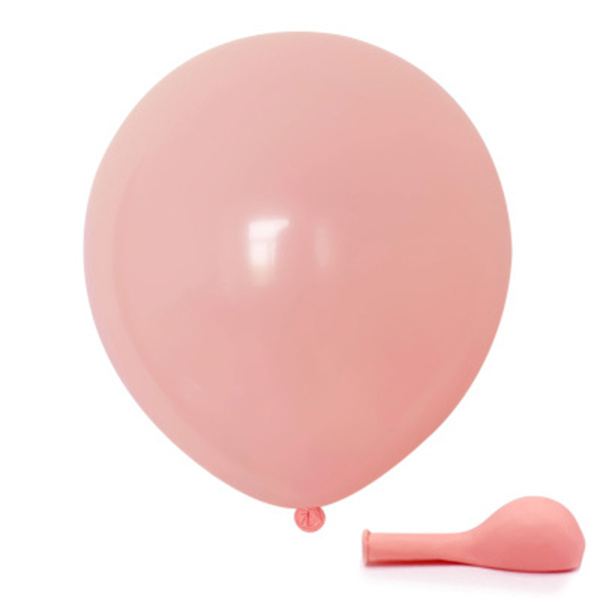 100 st Macaron färgdekorationsballong stor återanvändbar latexballong för bröllopsfödelsedagsfest enfärgad 10 tum Pink