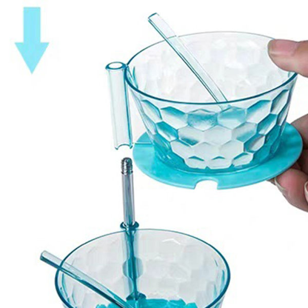 4/5-lagers kryddburkar med lock & sked Roterbar kryddkopp Klar ABS- organizer för smaksättning Green Five Layers