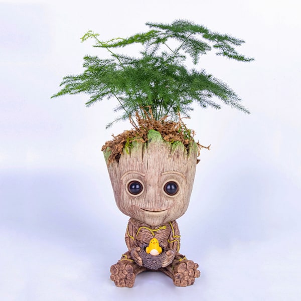 Guardians Of The Galaxy Groot Flower Pot Desktop Hemmakontor Dekoration Födelsedagspresent Birds Nest