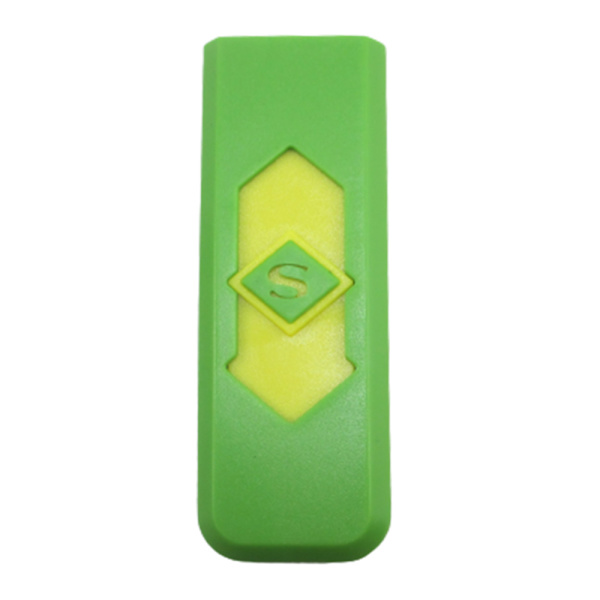 Smart Touch Sensor Elektrisk tändare Bärbar USB uppladdningsbar vindtät tändare Green Yellow OPP Bag