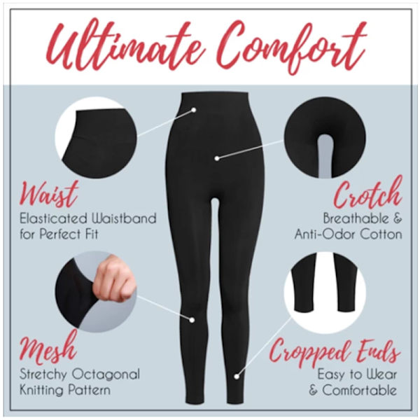 Kvinnor Törnrosa Ben Shaper Legging strumpor Slimmande Ben Hip Up Byxor