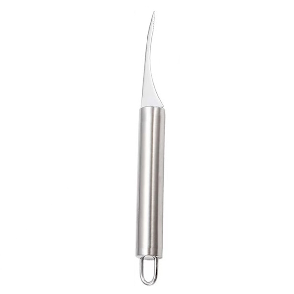 Kräftskalborttagningsverktyg Tjockt Lätttvättande Räkborttagning för skalborttagning round Shrimp Knife