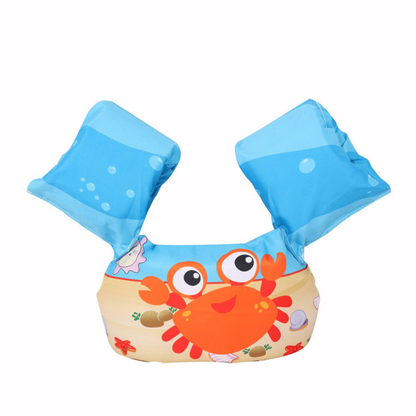 Toddler Flytväst Simväst Simfloaties För Småbarn Flickor Och Pojkar Barn Badvästar För Pool Beach Lake Orange Crab