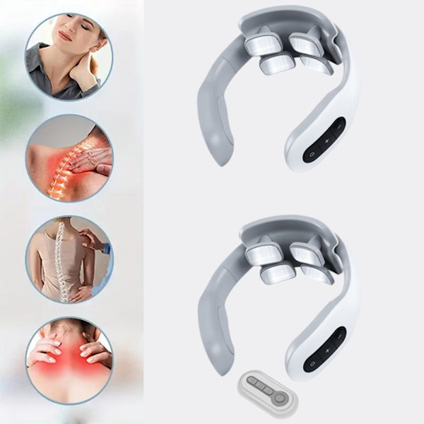 Elektrisk Lågfrekvent Pulser Cervikal Massager USB Laddning Nacke Skulder Massager För Hemkontor H83