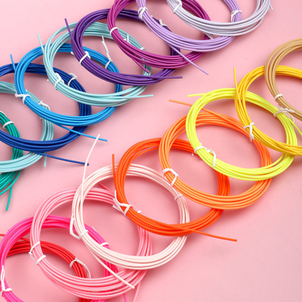 10 färger 3D-penna PLA-filamentpåfyllningar Hög temperaturbeständig 1,75 mm 3D-skrivarutskrift Penna Filament 5 M 20 Colors