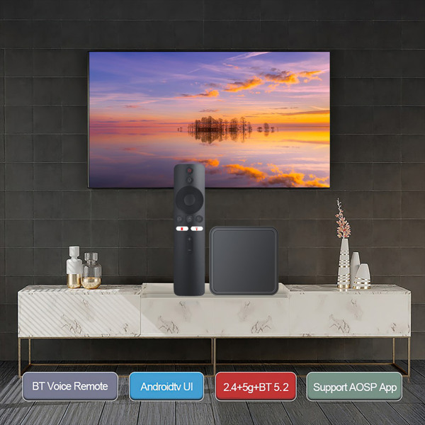 8K set-top box med fjärrkontroll Multipelanvändning Media Player TV Box för hem i vardagsrummet 2g8g EU plug